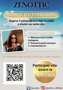 Visuel de flyer pour un jeu concours